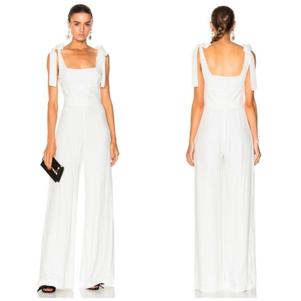 Alexis Lincoln Bow white Jumpsuit